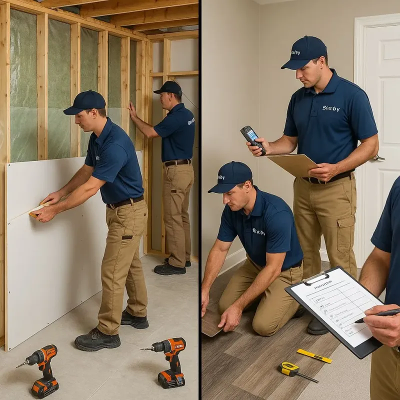 Repairs and Reconstruction process in Minot, ME